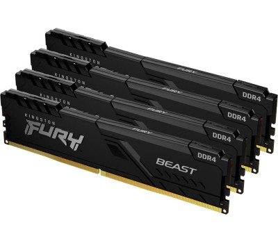 Оперативная память KINGSTON Оперативная память Fury Beast Black KF432C16BBK4/128 DDR4 - 4x 32ГБ 3200МГц, DIMM, Ret
