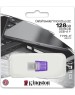 Флешка KINGSTON Флешка USB DataTraveler microDuo 3C 128ГБ, USB3.0, фиолетовый [dtduo3cg3/128gb]