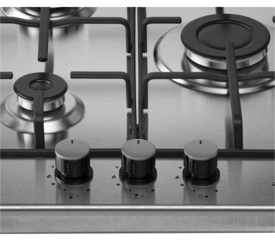 Варочная панель газовая MAUNFELD Газовая варочная панель EGHS.43.3STS-ES/G, 3 конфорки, нержавеющая сталь, серебристый