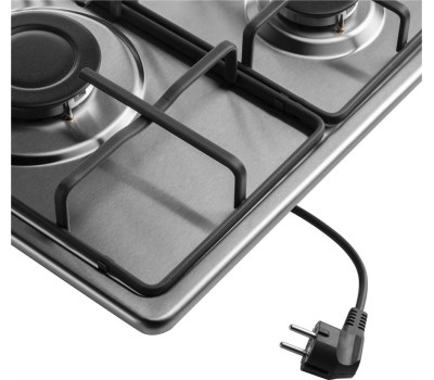 Варочная панель газовая MAUNFELD Газовая варочная панель EGHS.43.3STS-ES/G, 3 конфорки, нержавеющая сталь, серебристый