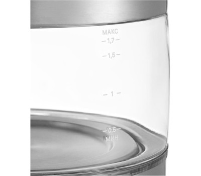 Чайник электрический KITFORT Чайник электрический КТ-6172, 1.7л, стекло/металл