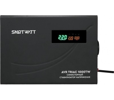 SMARTWATT Стабилизатор напряжения AVR Triac 1000TW черный [4512020380001]