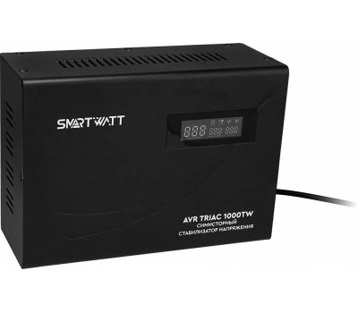 SMARTWATT Стабилизатор напряжения AVR Triac 1000TW черный [4512020380001]