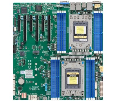 Материнская плата SUPERMICRO Материнская плата MBD-H12DSI-N6-B Dual AMD EPYC™ 7003/7002 Series Processors, 4TB Registered ECC DDR4 3200MHz SDRAM in 16 DIMMs, 10 SATA3, 2 SATADOM, 4 NVMe {10} (incl. 1x I/O Shield MCP-260-00042-0N, 2x CBL-0044L)
