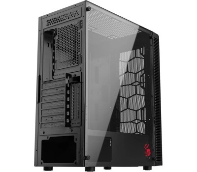 Корпус для ПК BLOODY Корпус ATX BD-CC115, Midi-Tower, без БП, черный [bd-cc115-bk]