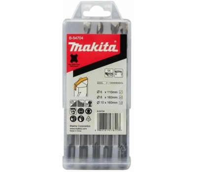 MAKITA Набор буров B-54704 по бет/камн (5пред.) для перфораторов