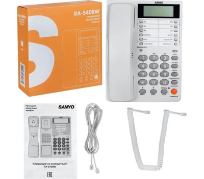 SANYO Телефон проводной RA-S408W белый