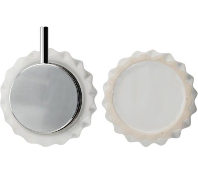 САНАКС - Дозатор для жидкого мыла настольный, БЕЛЫЙ, глянцевый, керамический 10634