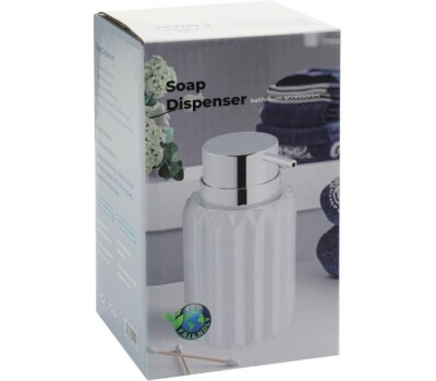 САНАКС - Дозатор для жидкого мыла настольный, БЕЛЫЙ, глянцевый, керамический 10634