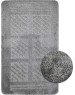 Коврик для ванной САНАКС 00293 CLASSIC UNI КВАДРАТЫ Коврик в ванную одинарный СЕРЫЙ 55х90см 100% полиэстер