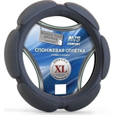 Оплетка на руль AVS SP-426XL-B Спонжевая оплетка руля (размер XL, черный)