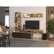 Гостинная JUNO гостиная Дуб Артизан/Черный 71296595 (2 кор.)