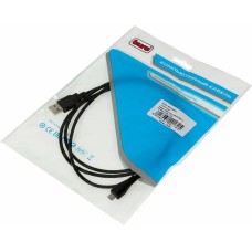 BURO Кабель MICROUSB2.0 USB (m)-micro (m) 1.5м черный