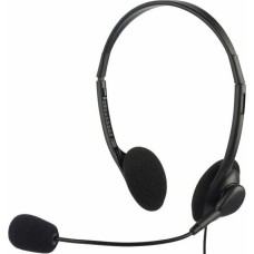 OKLICK Наушники с микрофоном Оклик HS-M143VB черный 1.8м накладные оголовье (614036)