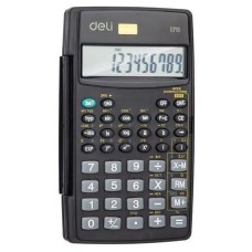 DELI Калькулятор научный E1711 черный 8+2-разр.