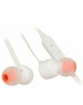 Наушники-гарнитура вкладыши JBL T110 - белый (JBLT110WHT)