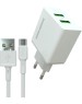 СЗУ MORE CHOICE (4610196409042) NC11a СЗУ 2USB 2.4A для Type-C White