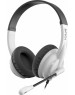 A4TECH Наушники с микрофоном HS-10 черный/белый 2м накладные оголовье (HS-10/3.5MM PLUG/BLACK)