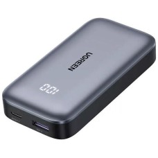 UGREEN Внешний аккумулятор PB502 (25185) 10000mAh Mini Quick Charging 30W Power Bank 30W с цифровым экраном. Цвет: серый
