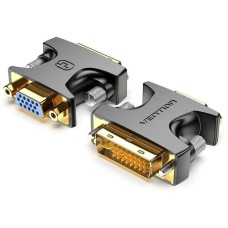 VENTION Переходник видео ECFB0, DVI-I (m) - VGA (f), GOLD, черный