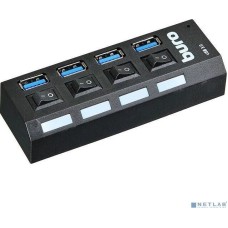 HAMA Buro BU-HUB4-U3.0-L Разветвитель USB 3.0 4порт. черный (389737)