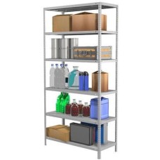 ПРАКТИК Стеллаж MS металл, 2200x1000x400мм серый [s24199174602]