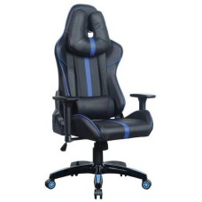 BRABIX Кресло игровое GT Carbon GM-120, на колесиках, эко.кожа, 1шт. в комплекте черный/синий [531930]
