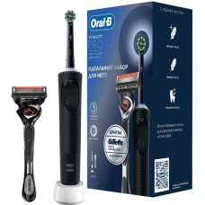 ORAL-B Электрическая зубная щетка Vitality Pro 80870246, насадки для щётки: 1 шт, цвет: черный