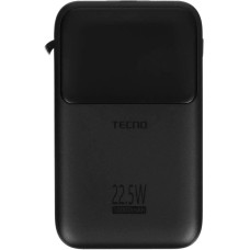 TECNO Мобильный аккумулятор Pocket S101Q 10000mAh QC3.0/PD3.0 22.5W 2.4A 2xUSB-A/USB-C черный