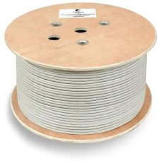 CABEUS Кабель информационный FTP-4P-CAT.6-SOLID-GY кат.6 U/FTP 4 пары PVC внутренний 305м серый