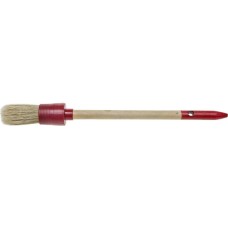 STAYER UNIVERSAL, 25 мм, пластмассовый корпус, светлая натуральная щетина, деревянная ручка, все виды ЛКМ, круглая кисть (0141-25)