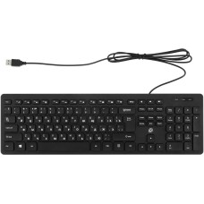 OKLICK Клавиатура Оклик K733 черный USB slim Multimedia кабель 1.75м
