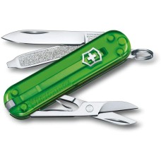 VICTORINOX Нож перочинный Classic SD Green Tea (0.6223.T41G) 58мм 7функц. подар.коробка