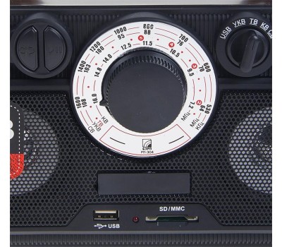 Радиоприемник БЗРП РП-304 УКВ 64-108МГц, бат. 4*R20, 220V, USB/SD, 2 динамика