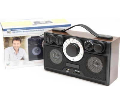 Радиоприемник БЗРП РП-304 УКВ 64-108МГц, бат. 4*R20, 220V, USB/SD, 2 динамика