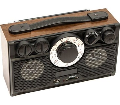 Радиоприемник БЗРП РП-304 УКВ 64-108МГц, бат. 4*R20, 220V, USB/SD, 2 динамика