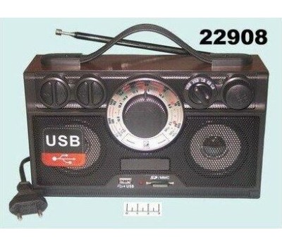 Радиоприемник БЗРП РП-304 УКВ 64-108МГц, бат. 4*R20, 220V, USB/SD, 2 динамика