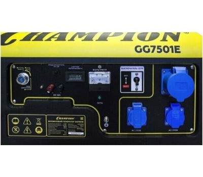 Генератор бензиновый CHAMPION GG7501E Бензиновый генератор