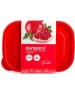 Посуда из пластика OURSSON CP1784S/RD набор контейнеров прямоуг.0,85л.
