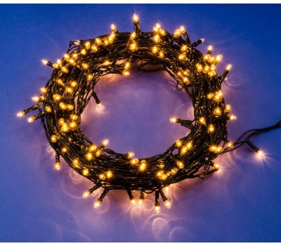 Гирлянда UNIEL (UL-00007190) UDL-S1000-200/DGA WARM WHITE IP20 MINI Гирлянда с контроллером, 10м. 200 миниламп накаливания. Теплый белый свет