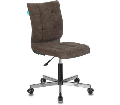 Кресло БЮРОКРАТ Кресло CH-330M темно-коричневый Light-10 крестовина металл хром