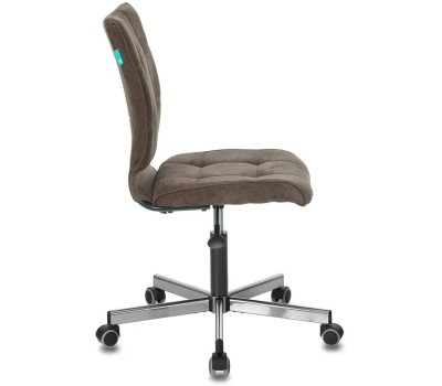 Кресло БЮРОКРАТ Кресло CH-330M темно-коричневый Light-10 крестовина металл хром