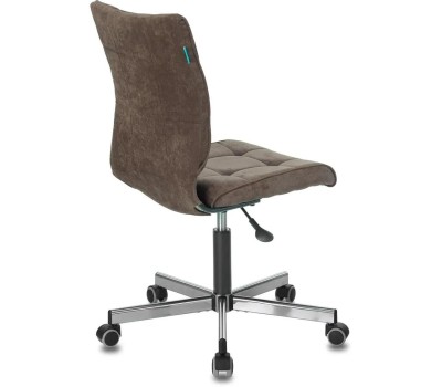 Кресло БЮРОКРАТ Кресло CH-330M темно-коричневый Light-10 крестовина металл хром