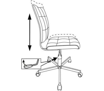 Кресло БЮРОКРАТ Кресло CH-330M темно-коричневый Light-10 крестовина металл хром