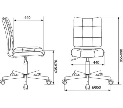 Кресло БЮРОКРАТ Кресло CH-330M темно-коричневый Light-10 крестовина металл хром