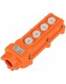 REXANT (36-9211) ПК-4 НА 4 КНОПКИ IP54, ОРАНЖЕВЫЙ