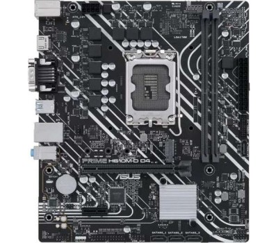 Материнская плата ASUS PRIME H610M-R D4-SI {Socket LGA1700, Intel H610, 1 слот 16x PCI-E, DisplayPort, HDMI, 2x DDR4}