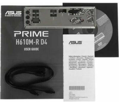 Материнская плата ASUS PRIME H610M-R D4-SI {Socket LGA1700, Intel H610, 1 слот 16x PCI-E, DisplayPort, HDMI, 2x DDR4}