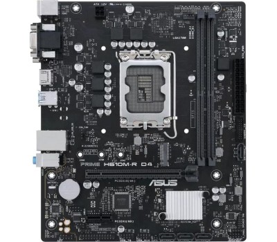 Материнская плата ASUS PRIME H610M-R D4-SI {Socket LGA1700, Intel H610, 1 слот 16x PCI-E, DisplayPort, HDMI, 2x DDR4}