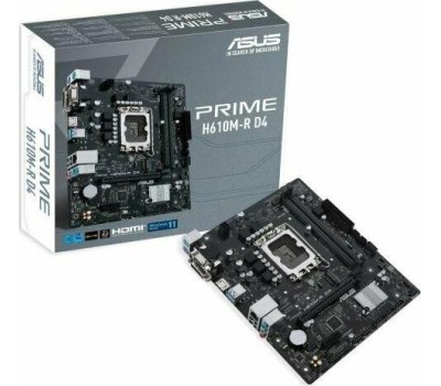 Материнская плата ASUS PRIME H610M-R D4-SI {Socket LGA1700, Intel H610, 1 слот 16x PCI-E, DisplayPort, HDMI, 2x DDR4}